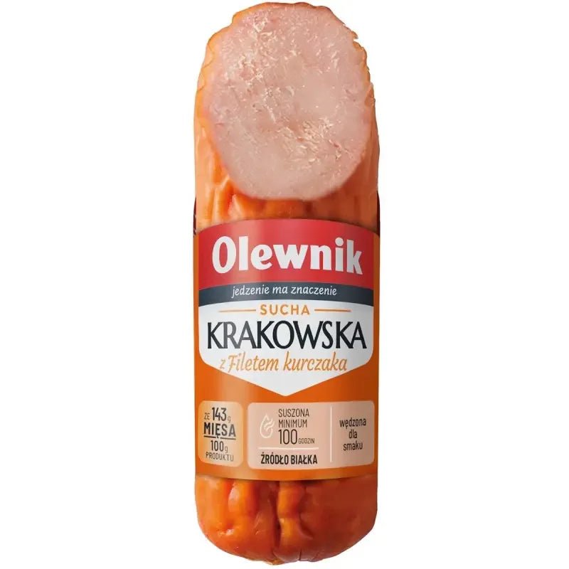 Krakauer Trockenwurst Krakowska Sucha z Fileta 255g - Olewnik - Polskashop24