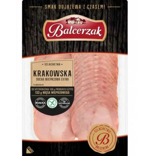 Krakowska sucha wieprzowa extra Trockenfleisch 100g - Balcerzak - Polskashop24