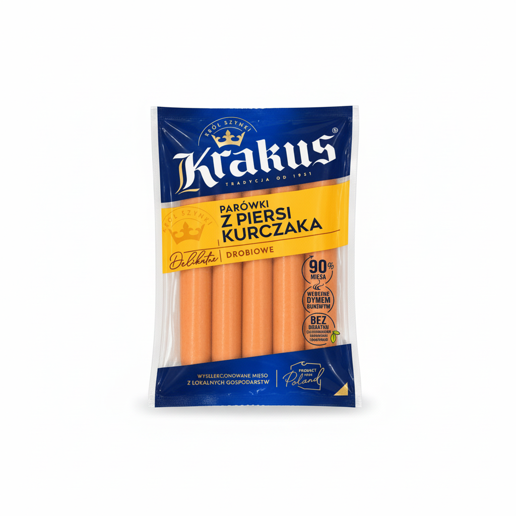 Krakus Hähnchenbrust-Würstchen 200 g - Polskashop24