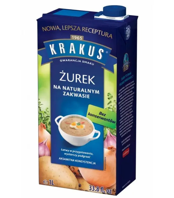 Krakus Żurek Sauermehlsuppe 1L - Traditionelle polnische Suppe mit Roggensauerteig