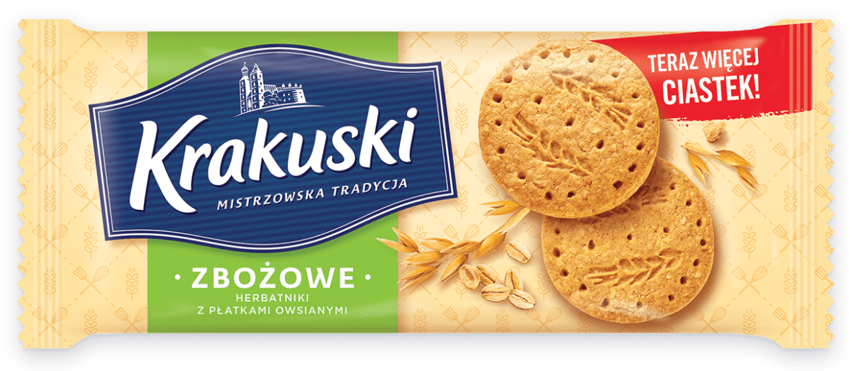 Krakuski Haferkekse Zbożowe 201g - Bahlsen - Polskashop24