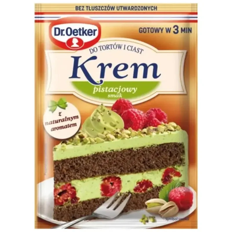Dr. Oetker Krem Pistacjowy Tortencreme Pistazie 105g - polnische Tortencreme mit Pistaziengeschmack