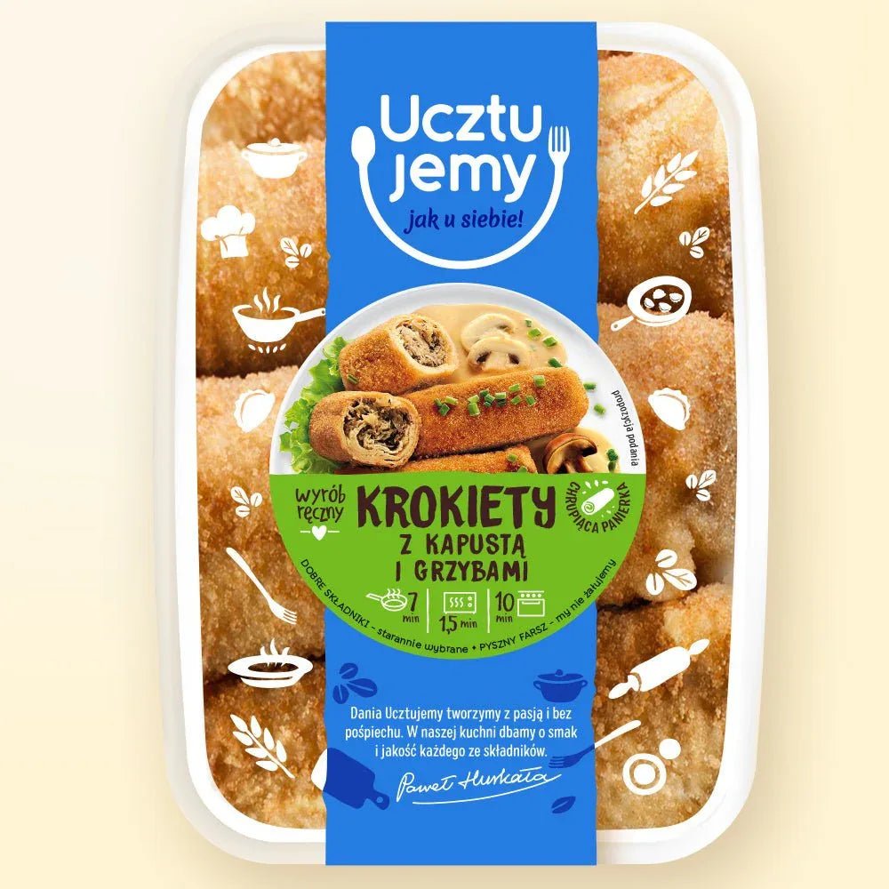 Kroketten Kohl & Pilze Krokiety 400g - Ucztujemy - Polskashop24