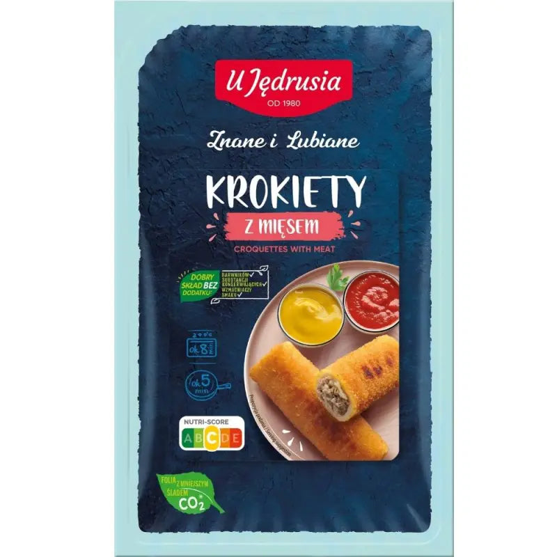Kroketten mit Fleisch von U Jędrusia - Traditionelle polnische Krokiety mit knuspriger Panade 400g