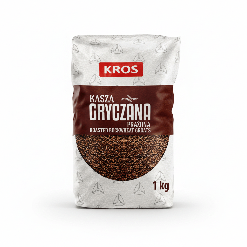 Kros Buchweizengrütze geröstet 1 kg – Polnische Kasza Gryczana - Polskashop24