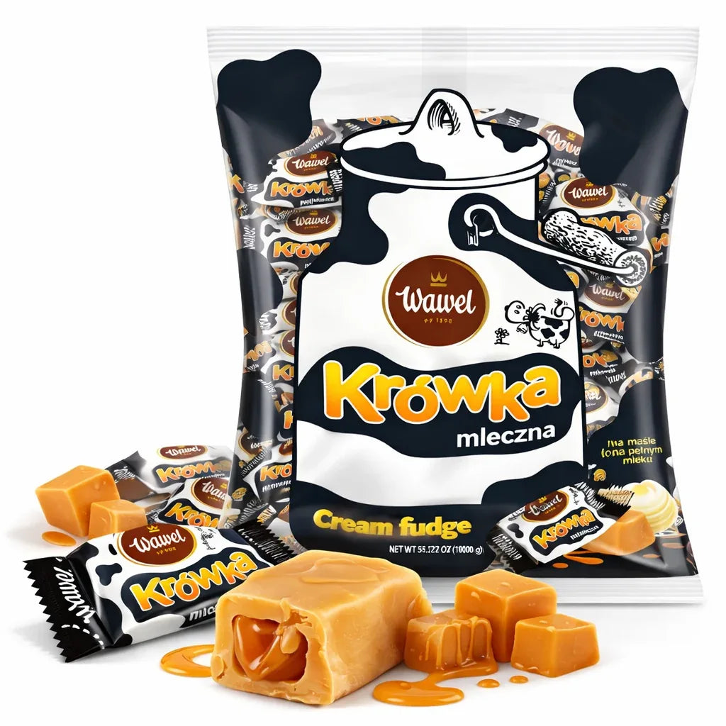 Krówka Mleczna Sahne - Toffee 1kg - Wawel - Polskashop24