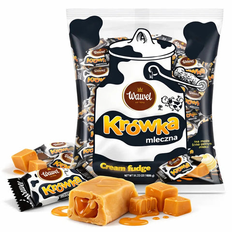 Krówka Mleczna Sahne - Toffee 1kg - Wawel - Polskashop24