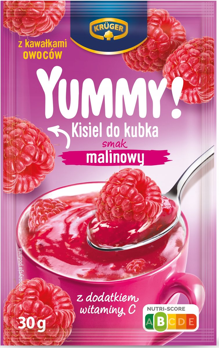Kruger Yummy Kisiel Kirsche 30 g – Polnischer Instant-Kisiel für die Tasse - Polskashop24