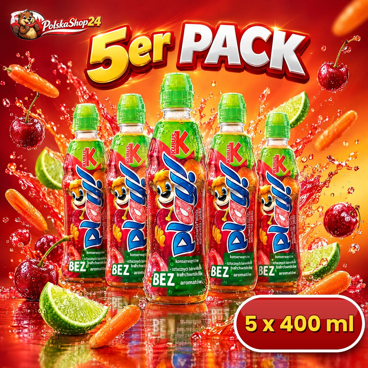 Kubuś Play Karotte-Kirsche 5er Pack – Polskashop24