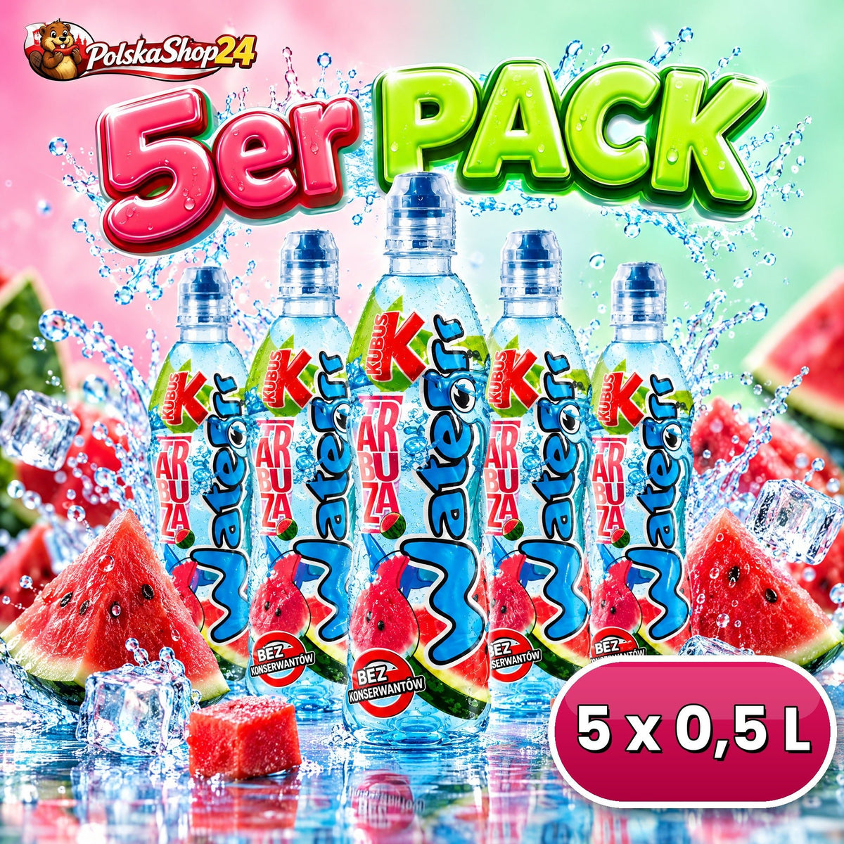 Kubuś Water Wassermelone 5er Pack – Polskashop24