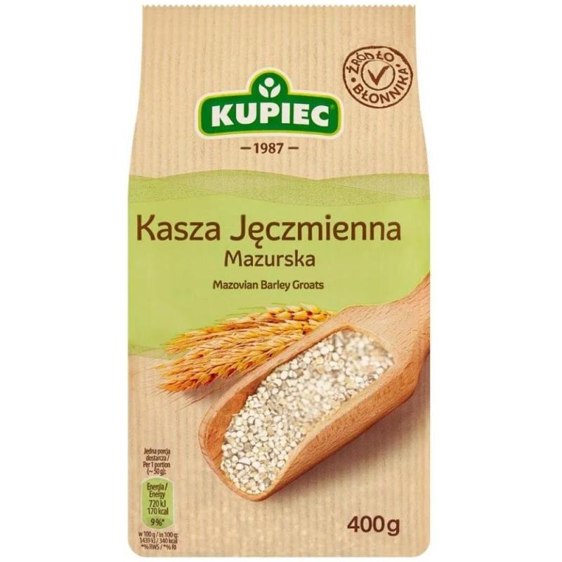 Kupiec Masurische Gerstengrütze mittel 400 g – Polnische Kasza Jęczmienna - Polskashop24