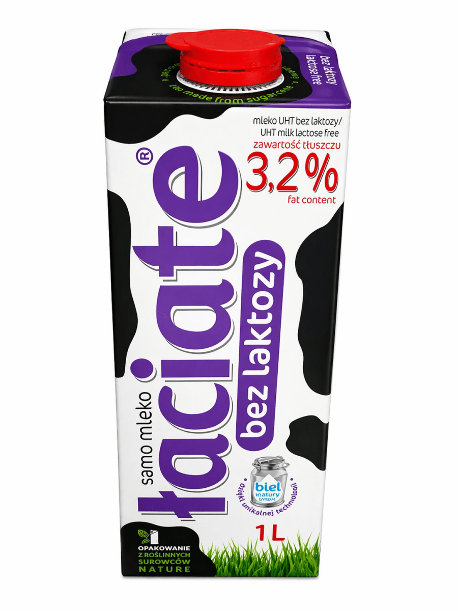 Laktosefreie Milch Łaciate bez Laktozy UHT 3,2% 1L - Polskashop24