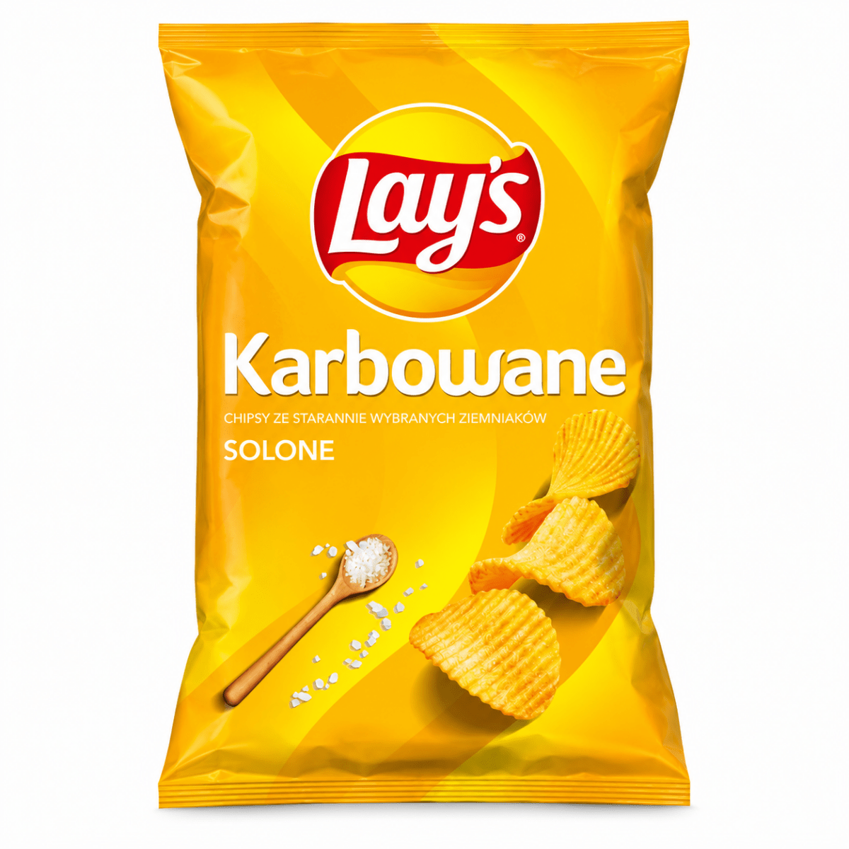 Lays Karbowane Gesalzene Chips Chipsy Karbowane Solone 120g - Frito Lay - Polskashop24
