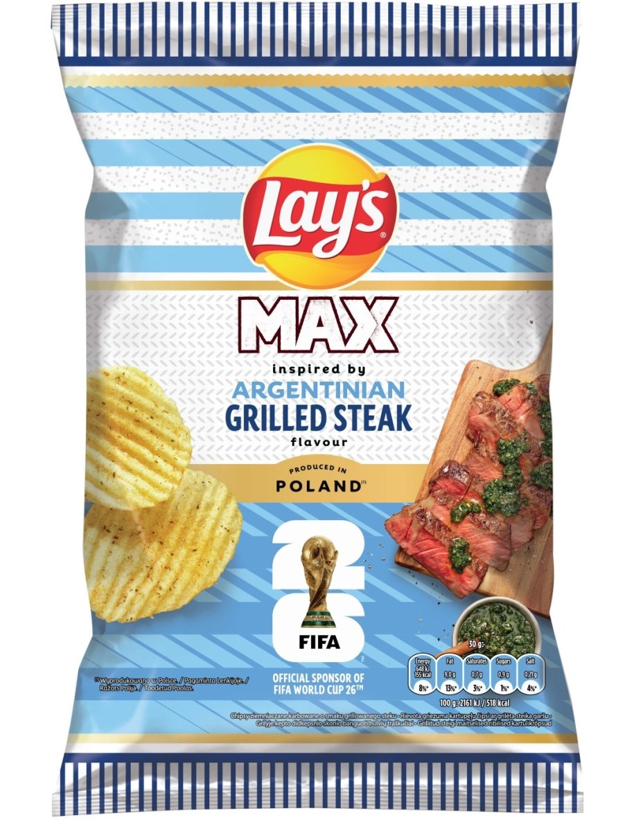 LAY'S Max Grilled Steak FIFA 2026 120g - Lay's - Polskashop24