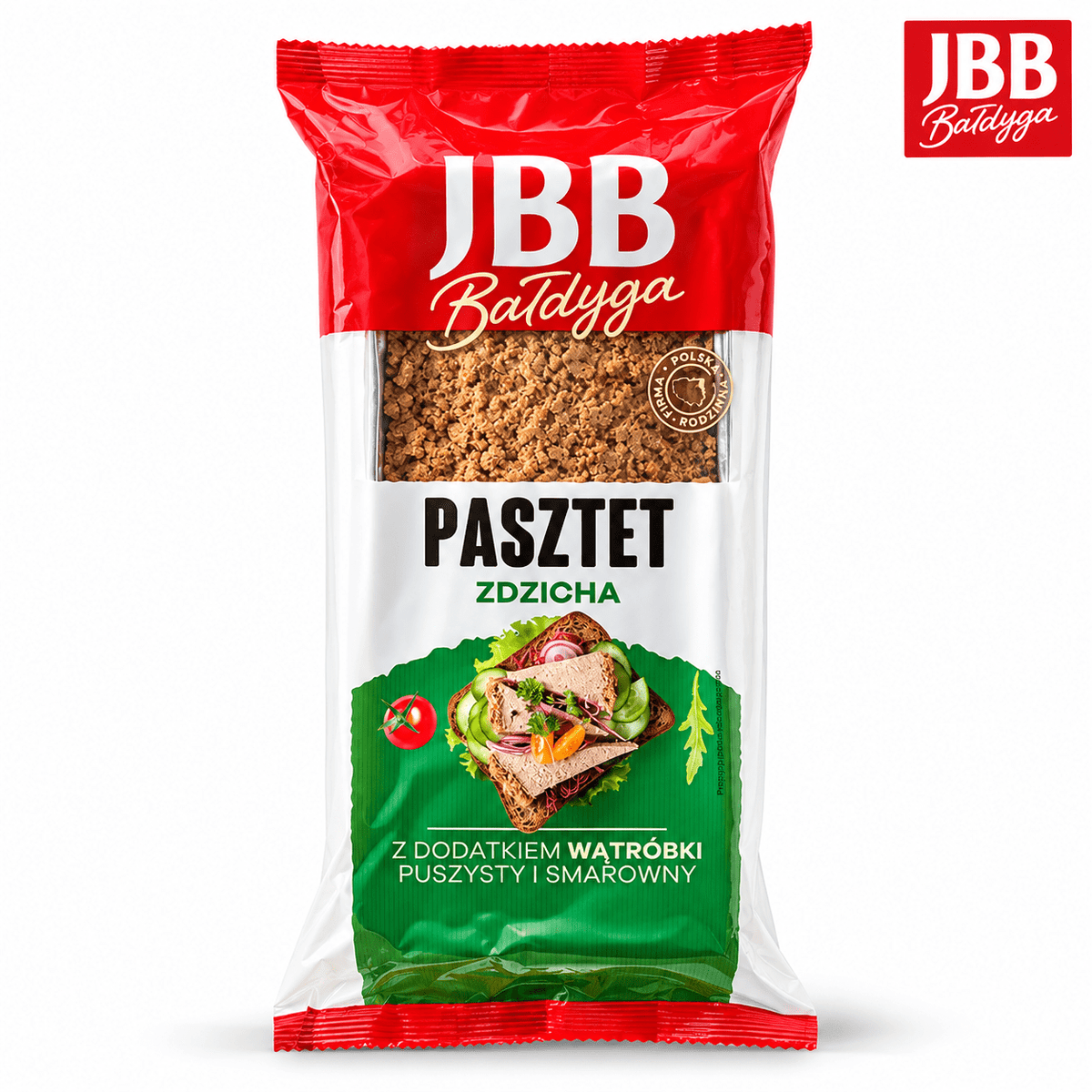 JBB Pasztet Zdzicha – polnische Geflügel-Schweineleberpastete in Originalverpackung