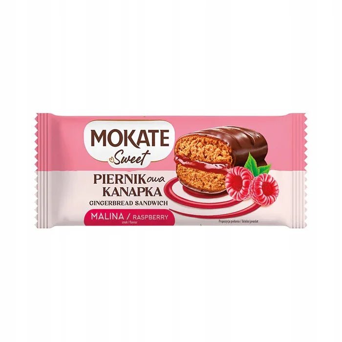Lebkuchen - Sandwich mit Himbeere - Kanapka Piernikowa Malinowa 60g - Mokate - Polskashop24
