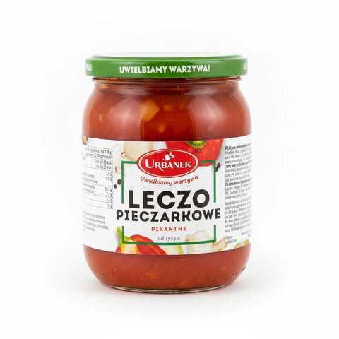 Letscho pikant mit Champignons Leczo z Pieczarkami 510g - Urbanek - Polskashop24