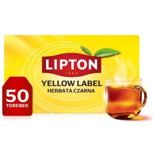 Lipton Yellow Label Schwarzer Tee, 50 Teebeutel à 2 g, 100 g Packung