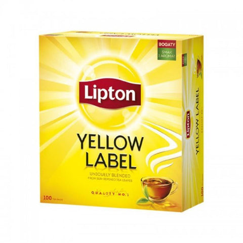 Lipton Yellow Label Schwarztee 100 Teebeutel - Polskashop24