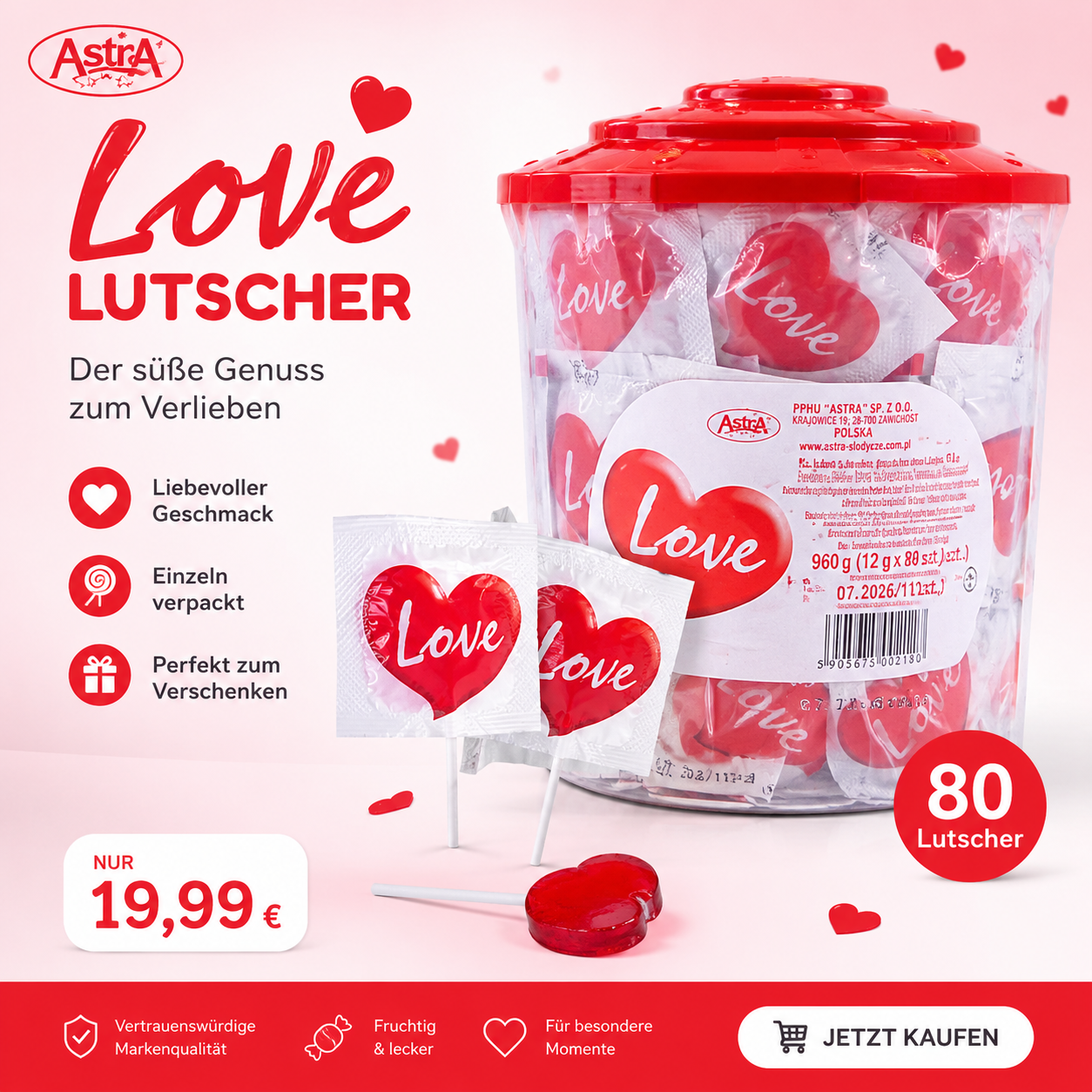 Love Lutscher von Astra Produktbild