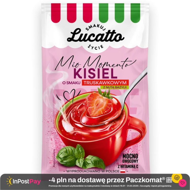 Emix Lucatto Kisiel Erdbeere-Basilikum 30 g - Polskashop24