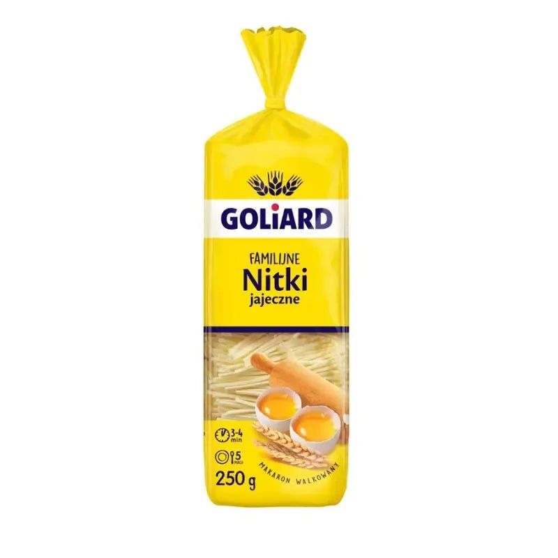 Makaron Nitki Jajeczne - Suppennudeln 250g - Goliard - Polskashop24