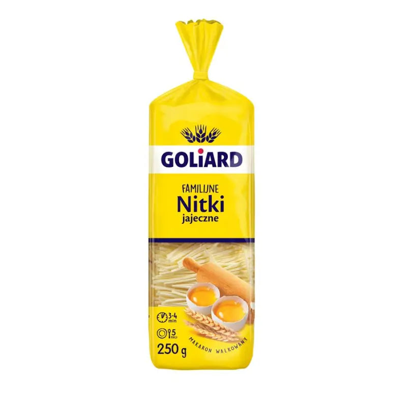 Makaron Nitki Jajeczne - Suppennudeln 250g - Goliard