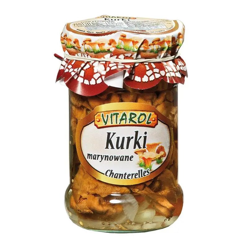 Marinierte Pfifferlinge kaufen - Kurki Marynowane 160g - Vitarol - Polskashop24.de - Online Supermarkt mit Lebensmittel aus Polen