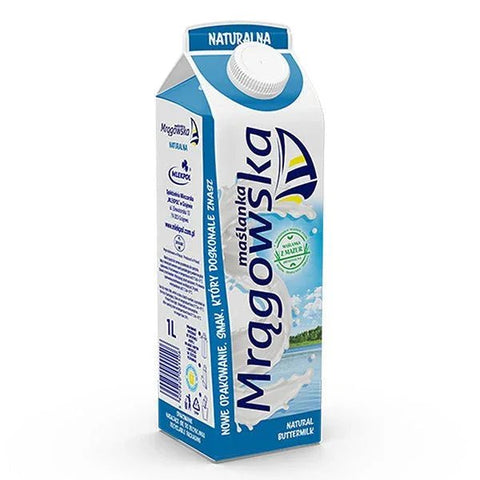 Maślanka Mrągowska 1L - Mlekpol Natürliche Buttermilch kaufen - Polskashop24