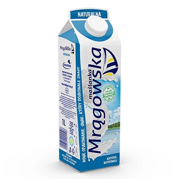 Maślanka Mrągowska 1L - Mlekpol Natürliche Buttermilch kaufen - Polskashop24