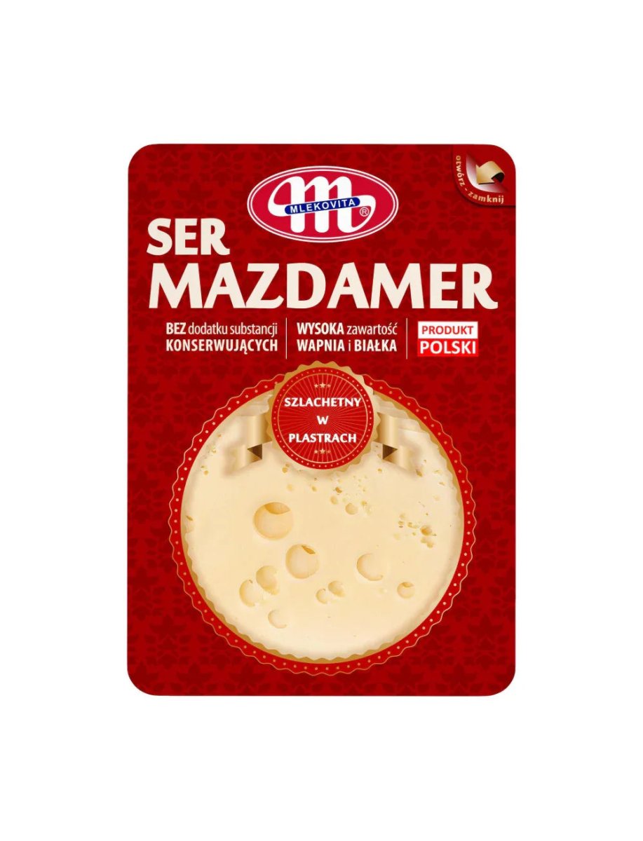 Mazdamer Käse Scheiben Ser Mazdamer 150g - Mlekovita - Polskashop24