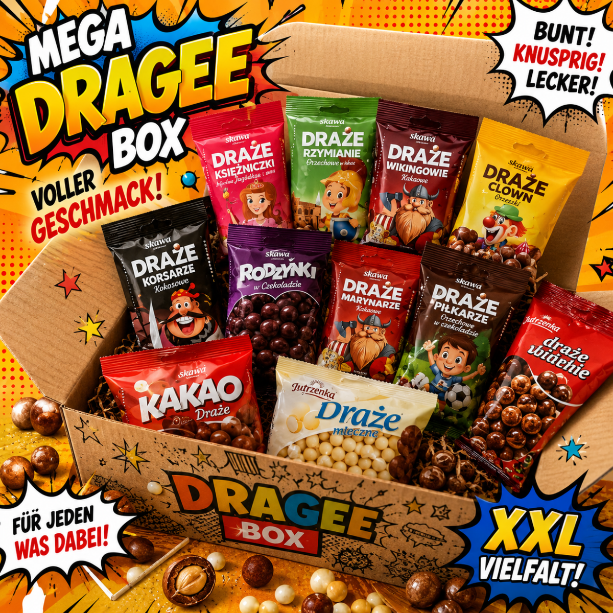 Mega Dragée Box XXL – Polnische Süßigkeiten - Polskashop24