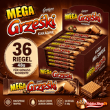Mega Grześki Kakaowe - Kekse mit Kakao 34g x 36 Riegel - Polskashop24