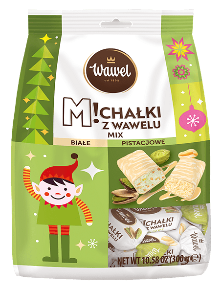 Michałki z Wawelu białe i pistacjowe MIX 300g kaufen - Wawel - Polskashop24.de - Online Supermarkt mit Lebensmittel aus Polen
