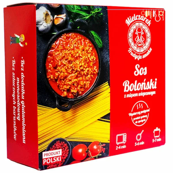 Mielczarek Fertiggericht mit Schweinefleisch 490g ''Sos Bolonski'' - Polskashop24