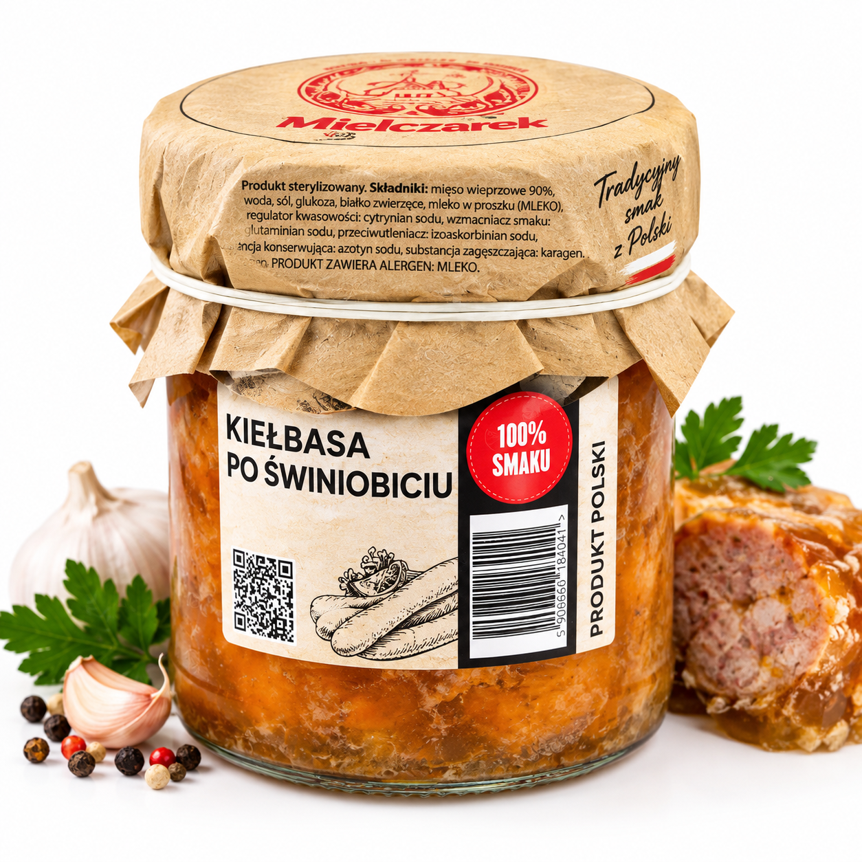 Mielczarek Kiełbasa po świniobiciu im Glas 330 g