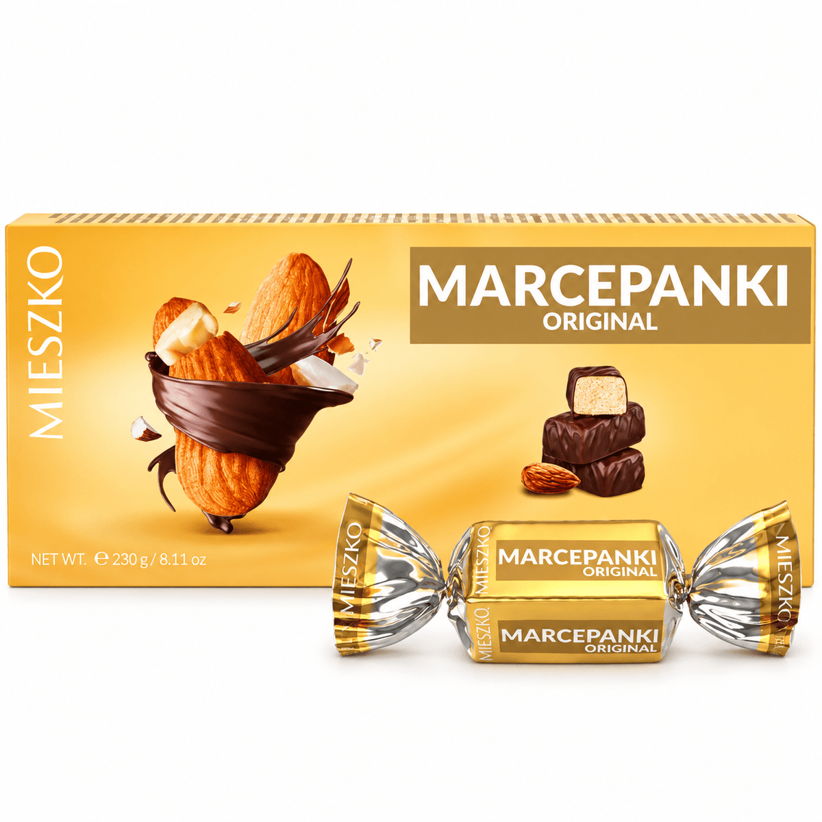 Mieszko Marcepanki – Schokopralinen mit Marzipan 230 g