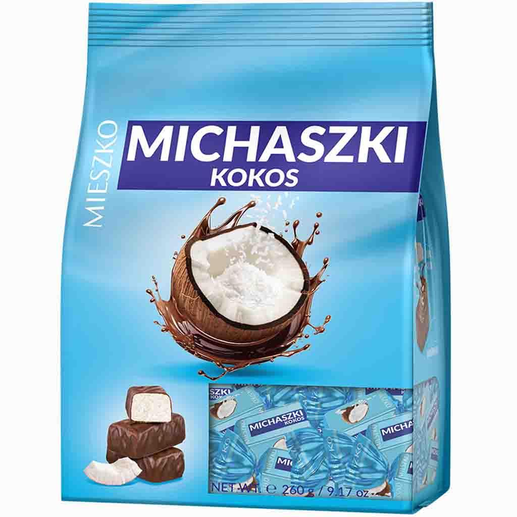 Mieszko Michaszki Praline Kokos 260g - Polnische Kokos - Pralinen kaufen - Polskashop24