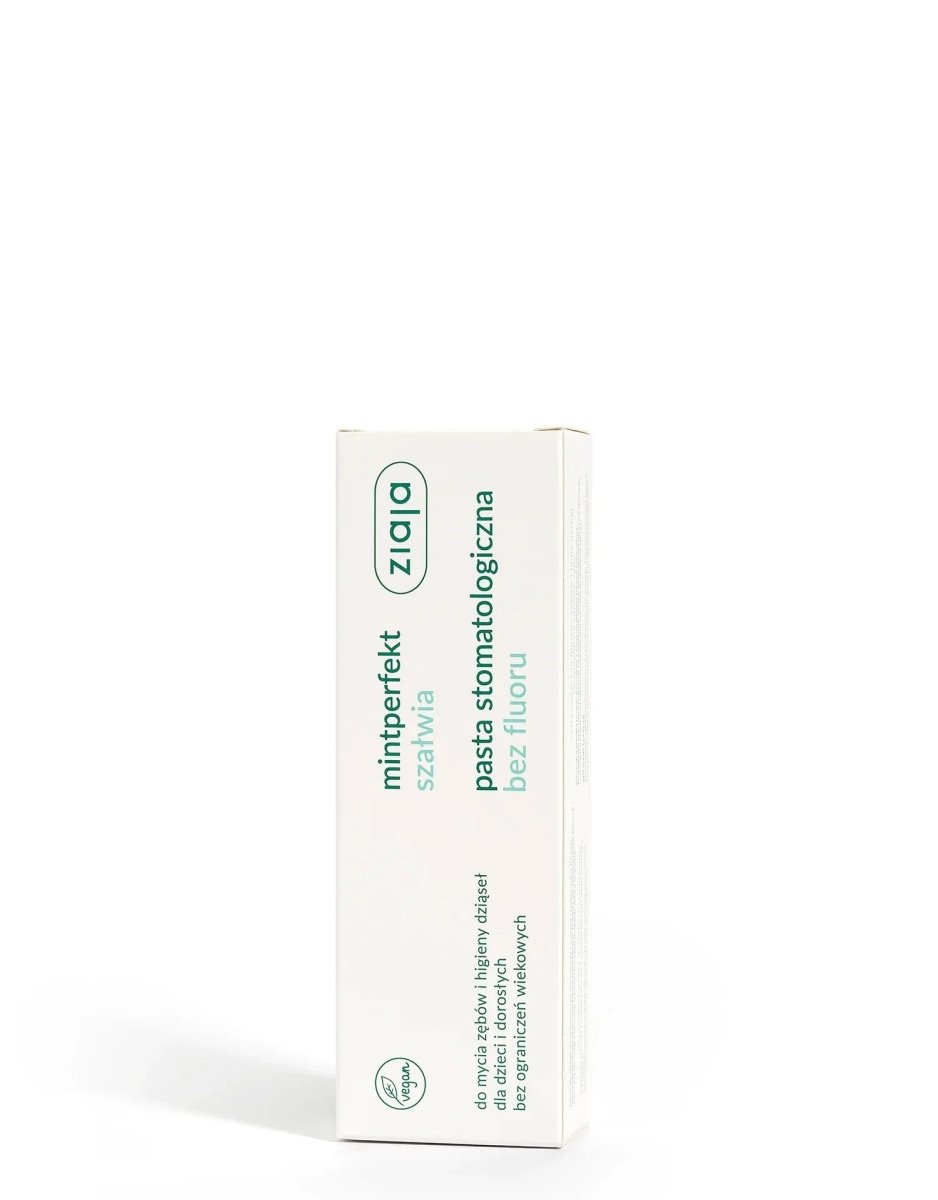Mintperfekt Salbei - Zahnpasta ohne Fluorid - Pasta do zębów szałwiowa bez fluoru 75ml - Ziaja - Polskashop24
