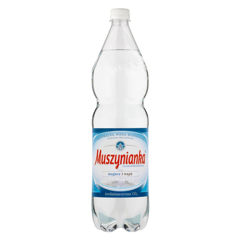 Muszynianka gazowana 1,5 L – polnisches natürliches Mineralwasser mit Kohlensäure in der PET-Flasche