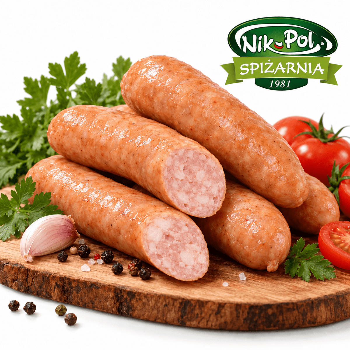 Nik-Pol Kiełbaski z Fileta – polnische Würstchen aus Hähnchenfilet und Schweinefleisch