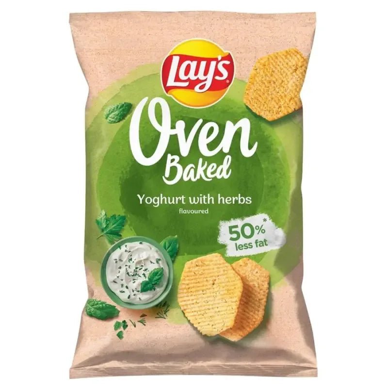 Ofen Baked Chips Kräuter Joghurt 125g - Lay's - Polskashop24