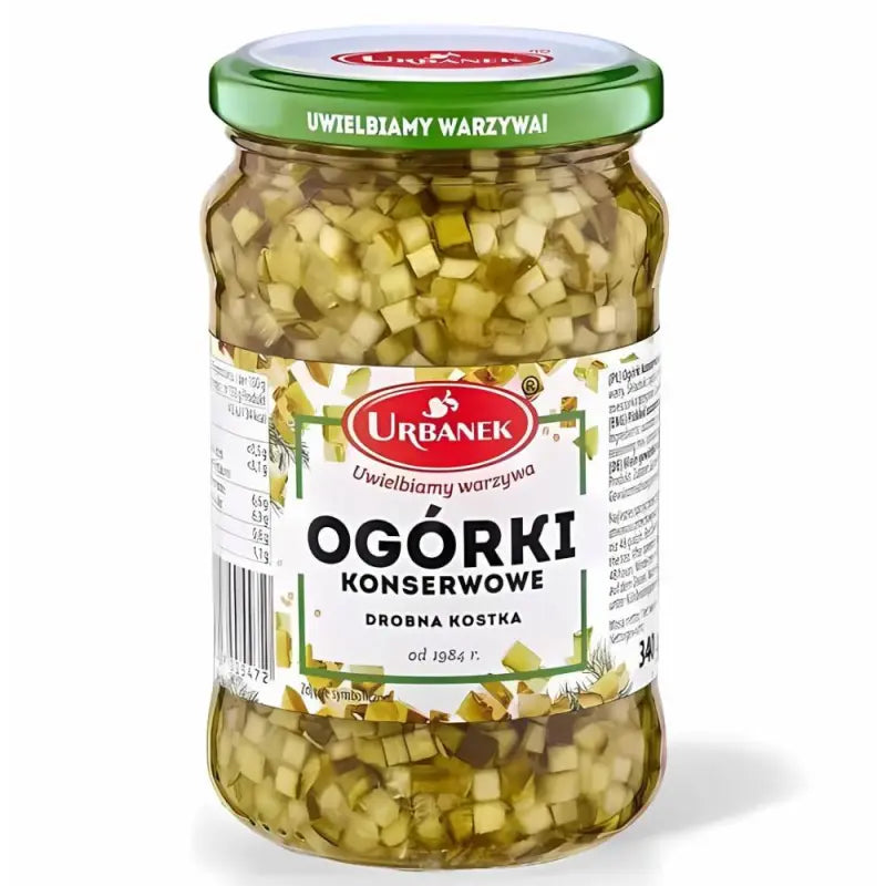 Konservengurken gewürfelt Ogórki Konserwowe 230g - Urbanek