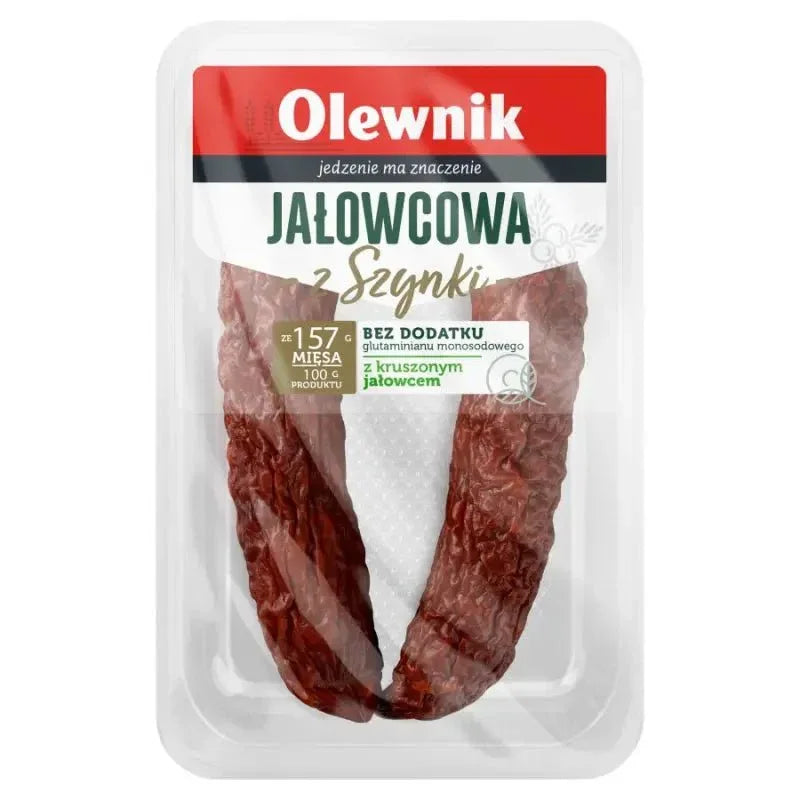 Olewnik Jałowcowa z Szynki 180g - Wacholderwurst - Polskashop24.de - Online Supermarkt mit Lebensmittel aus Polen