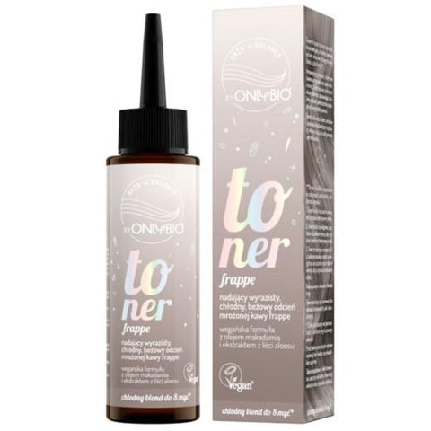 OnlyBio Hair in Balance Toner Frappe – Haartönung in kühlem Beigeblond, 100 ml