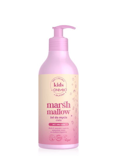 OnlyBio Kids Marshmallow Körperwaschgel für Kinder 400 ml - Polskashop24