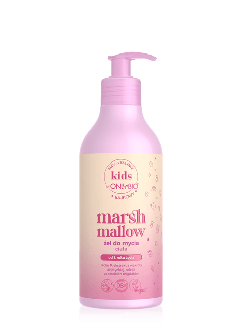 OnlyBio Kids Marshmallow Körperwaschgel für Kinder 400 ml - Polskashop24