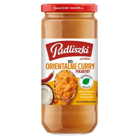 Orientalische Curry - Sauce pikant - Sos orientalne curry 480g - Pudliszki - Polskashop24