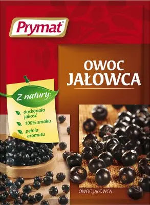 rymat Owoc Jałowca Wacholderbeeren ganz 15g Packung polnische Gewürze Wildgewürz Sauerkrautgewürz