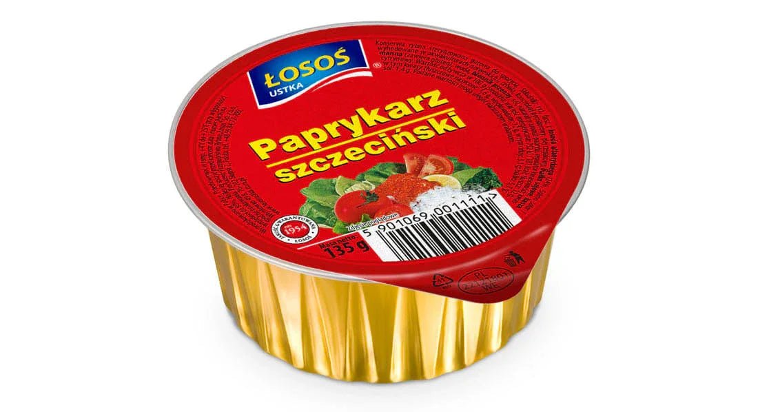 Paprykarz Szczeciński mit Lachs 135g - Łosoś - Polskashop24